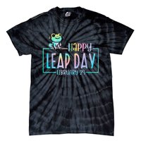 Leap Year February 29 Birthday Cute Frog Happy Leap Day Tie-Dye T-Shirt