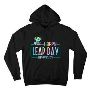 Leap Year February 29 Birthday Cute Frog Happy Leap Day Tall Hoodie