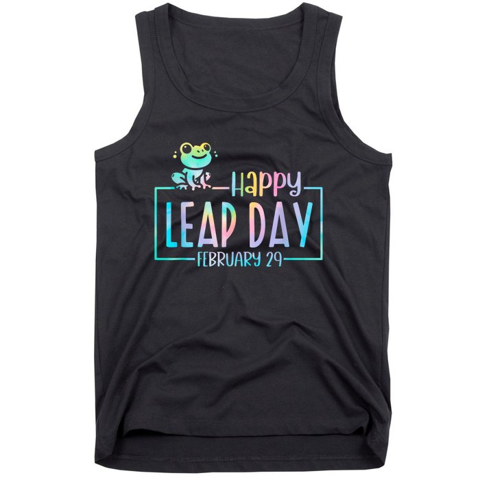 Leap Year February 29 Birthday Cute Frog Happy Leap Day Tank Top