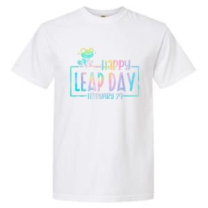 Leap Year February 29 Birthday Cute Frog Happy Leap Day Garment-Dyed Heavyweight T-Shirt