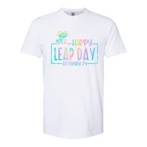 Leap Year February 29 Birthday Cute Frog Happy Leap Day Softstyle CVC T-Shirt