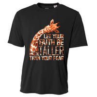 Let Your Faith Be Taller Than Your Fear Giraffe Cooling Performance Crew T-Shirt