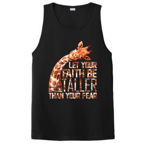 Let Your Faith Be Taller Than Your Fear Giraffe PosiCharge Competitor Tank