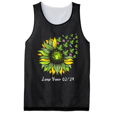 Leap Year Flying Frogs Sunflower Feb 29 2024 Mesh Reversible Basketball Jersey Tank