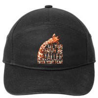 Let Your Faith Be Taller Than Your Fear Giraffe 7-Panel Snapback Hat