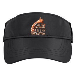 Let Your Faith Be Taller Than Your Fear Giraffe Adult Drive Performance Visor