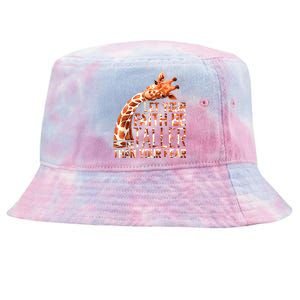 Let Your Faith Be Taller Than Your Fear Giraffe Tie-Dyed Bucket Hat