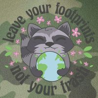 Leave Your Footprints Not Your Trash Earth Day Legacy Tie Dye Trucker Hat