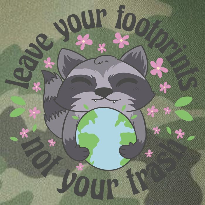 Leave Your Footprints Not Your Trash Earth Day Legacy Tie Dye Trucker Hat