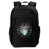 Leave Your Footprints Not Your Trash Earth Day Backpack