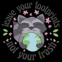 Leave Your Footprints Not Your Trash Earth Day 7-Panel Snapback Hat