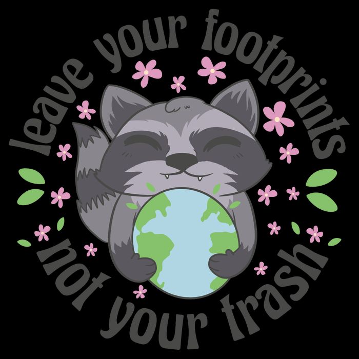 Leave Your Footprints Not Your Trash Earth Day Drawstring Bag