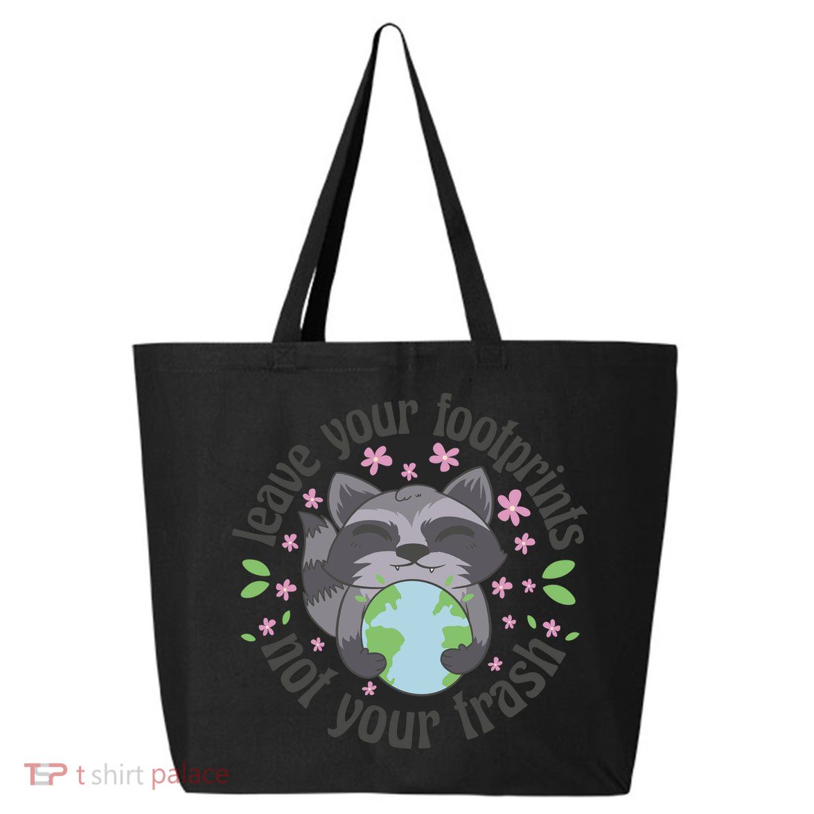 Leave Your Footprints Not Your Trash Earth Day 25L Jumbo Tote
