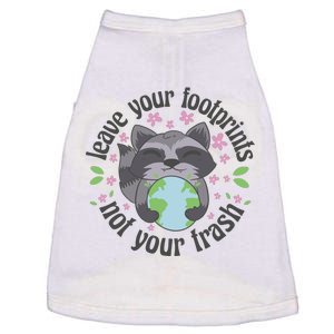 Leave Your Footprints Not Your Trash Earth Day Doggie Tank