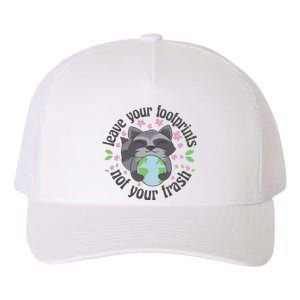 Leave Your Footprints Not Your Trash Earth Day Yupoong Adult 5-Panel Trucker Hat