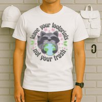 Leave Your Footprints Not Your Trash Earth Day T-Shirt