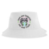 Leave Your Footprints Not Your Trash Earth Day Sustainable Bucket Hat