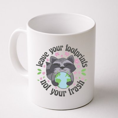 Leave Your Footprints Not Your Trash Earth Day Mug