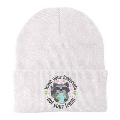 Leave Your Footprints Not Your Trash Earth Day Beanie