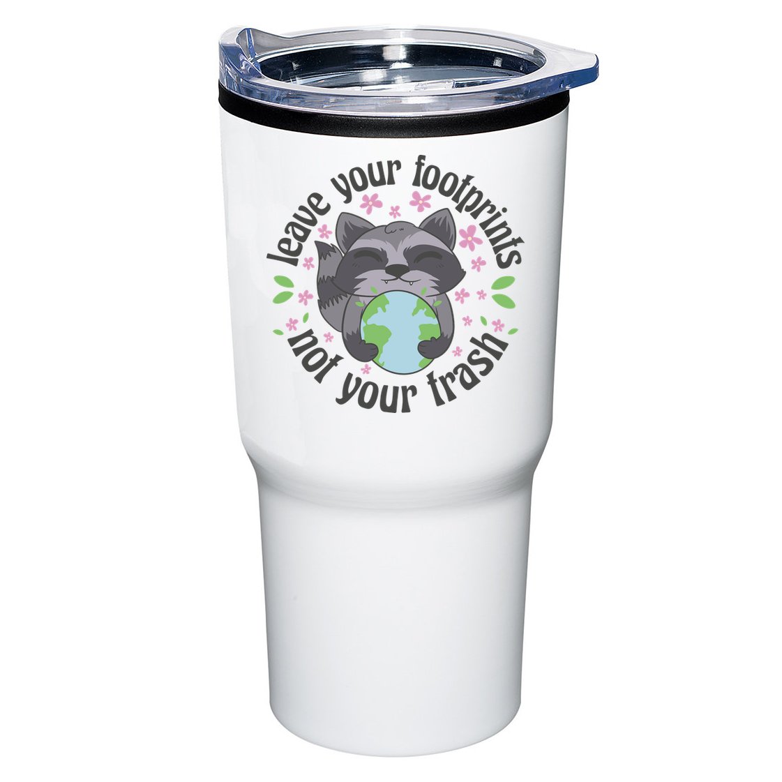 Leave Your Footprints Not Your Trash Earth Day Tumbler
