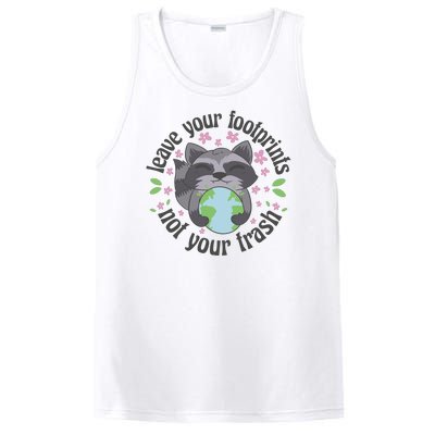 Leave Your Footprints Not Your Trash Earth Day PosiCharge Competitor Tank