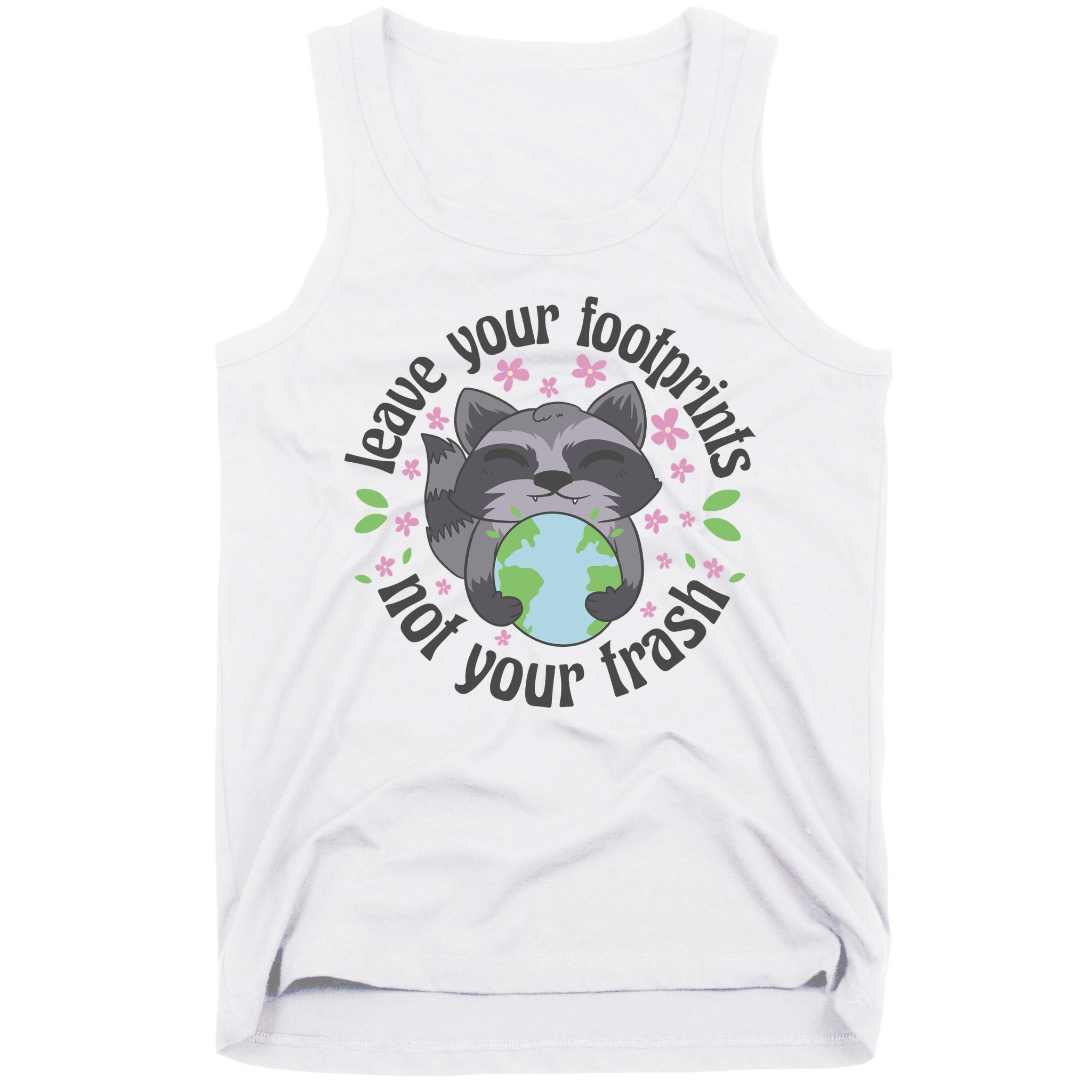 Leave Your Footprints Not Your Trash Earth Day Tank Top