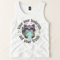 Leave Your Footprints Not Your Trash Earth Day Tank Top