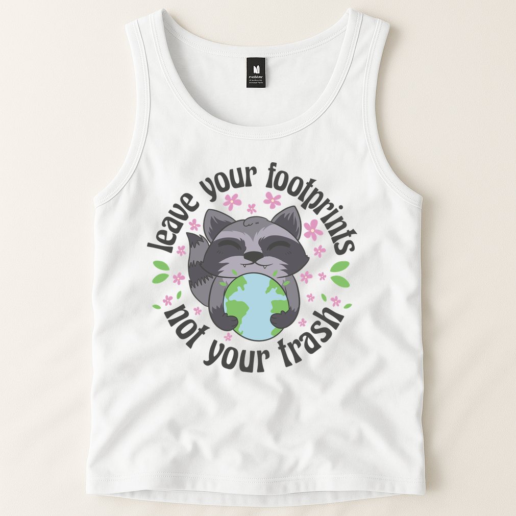 Leave Your Footprints Not Your Trash Earth Day Tank Top
