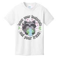 Leave Your Footprints Not Your Trash Earth Day Kids T-Shirt