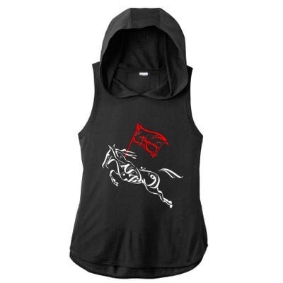 Labaik Ya Hussain Muharram Ashura Ya Hussain Ladies PosiCharge Tri-Blend Wicking Draft Hoodie Tank