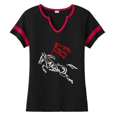 Labaik Ya Hussain Muharram Ashura Ya Hussain Ladies Halftime Notch Neck Tee