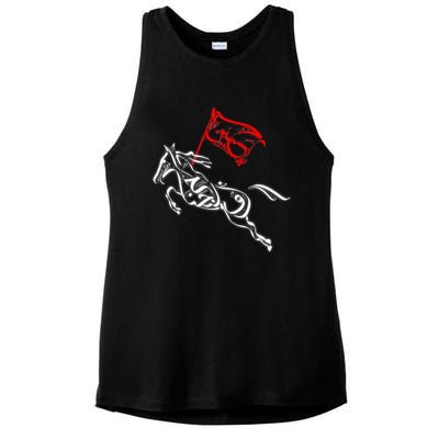 Labaik Ya Hussain Muharram Ashura Ya Hussain Ladies PosiCharge Tri-Blend Wicking Tank