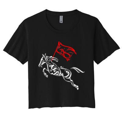 Labaik Ya Hussain Muharram Ashura Ya Hussain Women's Crop Top Tee