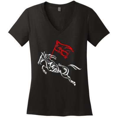 Labaik Ya Hussain Muharram Ashura Ya Hussain Women's V-Neck T-Shirt