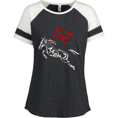 Labaik Ya Hussain Muharram Ashura Ya Hussain Enza Ladies Jersey Colorblock Tee