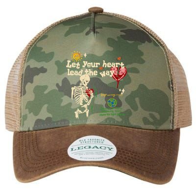 Let Your Heart Lead The Way Skeleton Legacy Tie Dye Trucker Hat