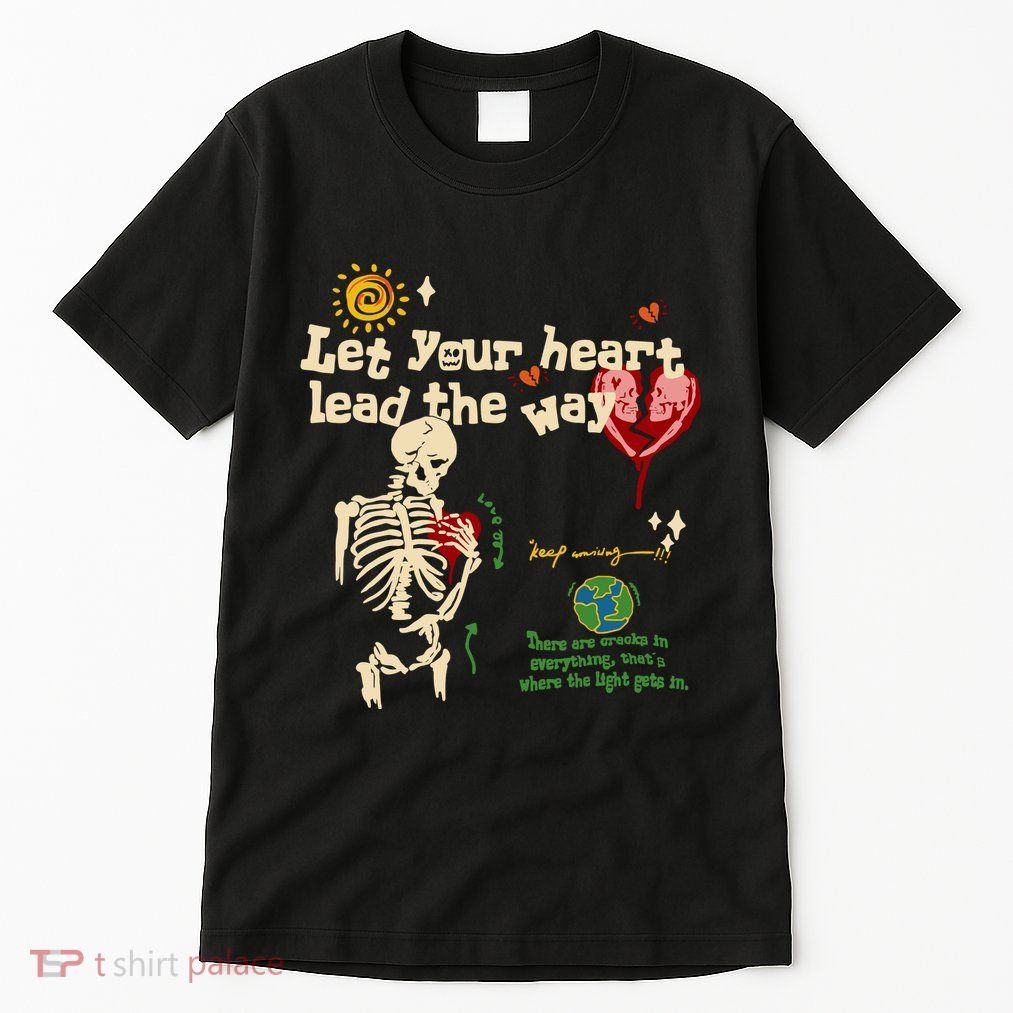 Let Your Heart Lead The Way Skeleton Tall T-Shirt