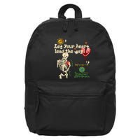 Let Your Heart Lead The Way Skeleton 16 in Basic Backpack