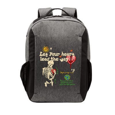 Let Your Heart Lead The Way Skeleton Vector Backpack