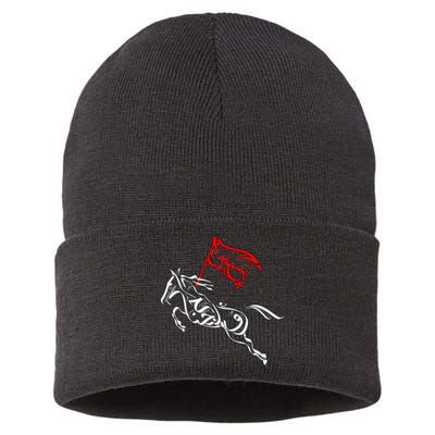 Labaik Ya Hussain Muharram Ashura Ya Hussain Sustainable Knit Beanie