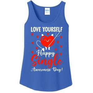 Love Yours Happy Single Awareness Day Funny Valentine Gift Ladies Essential Tank