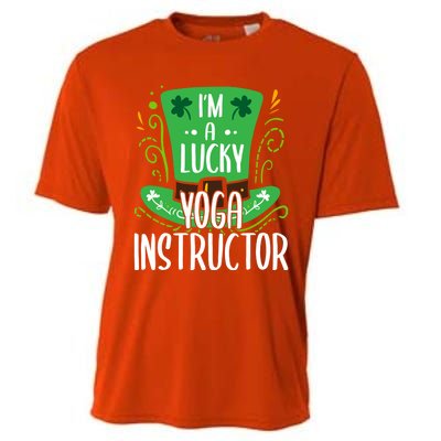 Lucky Yoga Instructor St Patricks Day Yoga Instructors Cute Gift Cooling Performance Crew T-Shirt