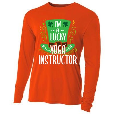 Lucky Yoga Instructor St Patricks Day Yoga Instructors Cute Gift Cooling Performance Long Sleeve Crew