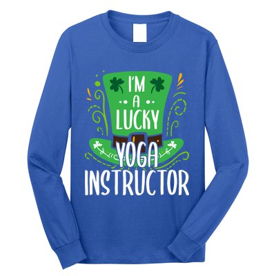 Lucky Yoga Instructor St Patricks Day Yoga Instructors Cute Gift Long Sleeve Shirt