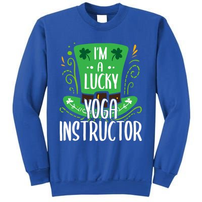 Lucky Yoga Instructor St Patricks Day Yoga Instructors Cute Gift Sweatshirt