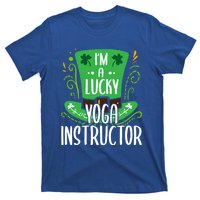 Lucky Yoga Instructor St Patricks Day Yoga Instructors Cute Gift T-Shirt