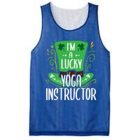 Lucky Yoga Instructor St Patricks Day Yoga Instructors Cute Gift Mesh Reversible Basketball Jersey Tank