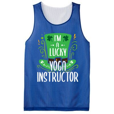 Lucky Yoga Instructor St Patricks Day Yoga Instructors Cute Gift Mesh Reversible Basketball Jersey Tank