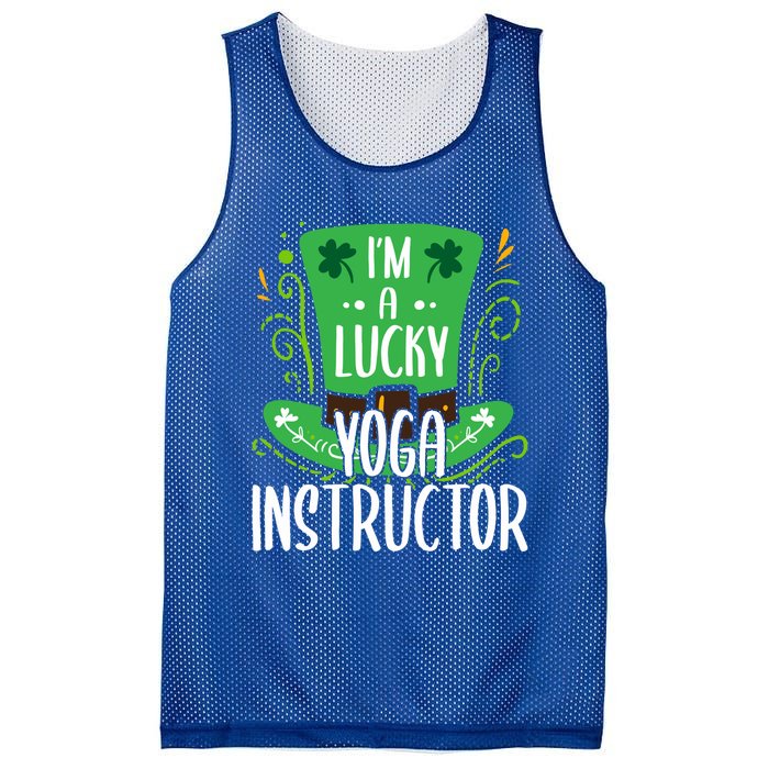 Lucky Yoga Instructor St Patricks Day Yoga Instructors Cute Gift Mesh Reversible Basketball Jersey Tank