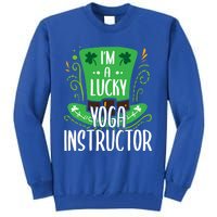 Lucky Yoga Instructor St Patricks Day Yoga Instructors Cute Gift Tall Sweatshirt